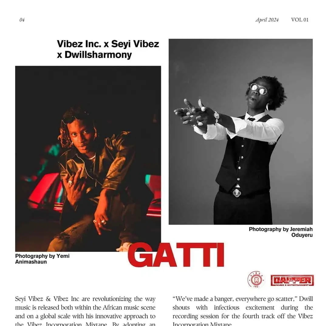 Vibez Inc – Gatti ft. Seyi Vibez & Dwillsharmony &ndash; Vibez Inc Gatti ft Seyi Vibez Dwillsharmony2