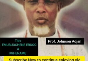 Prof. Johnson Adjan – Ojaganoh featured image Prof. Johnson Adjan – Ojaganoh – Prof Johnson Adjan Ojaganoh